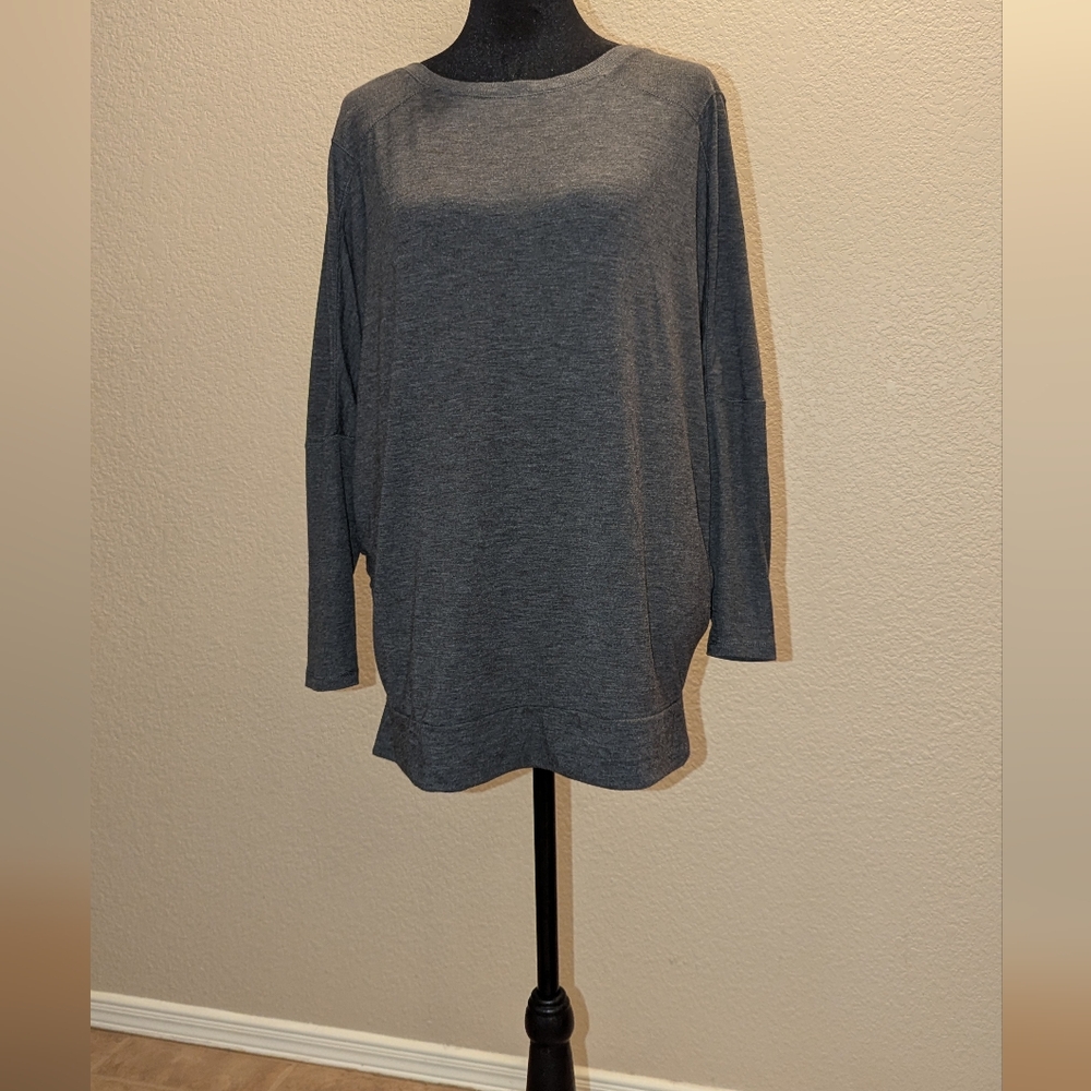 Gray Women's Open Back Top